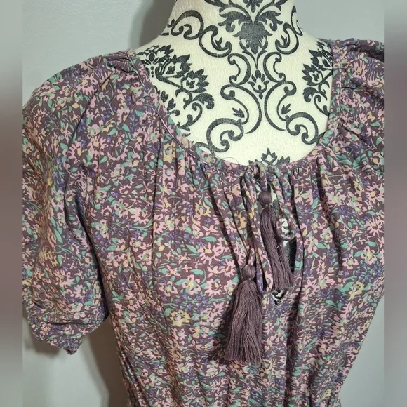 Med Lucky Brand Floral Purple Dress - Picture 5 of 5